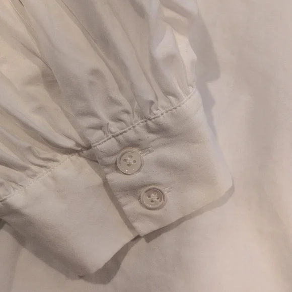 Frame Ruched Cali Popover Blouse - Picture 6 of 10